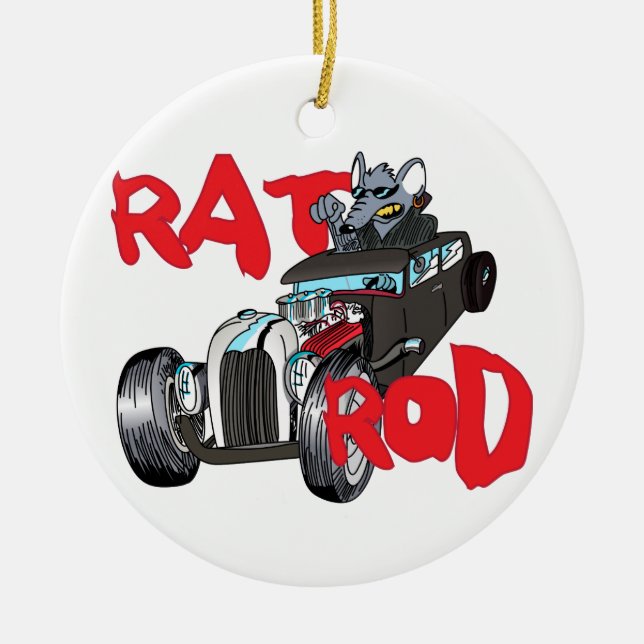 Råtta Rod Julgransprydnad Keramik (Framsidan)