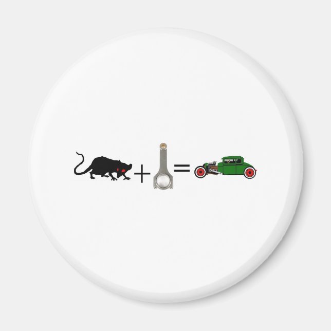 RÅTTA+ROD=RÅTTA ROD MAGNET (Framsidan)