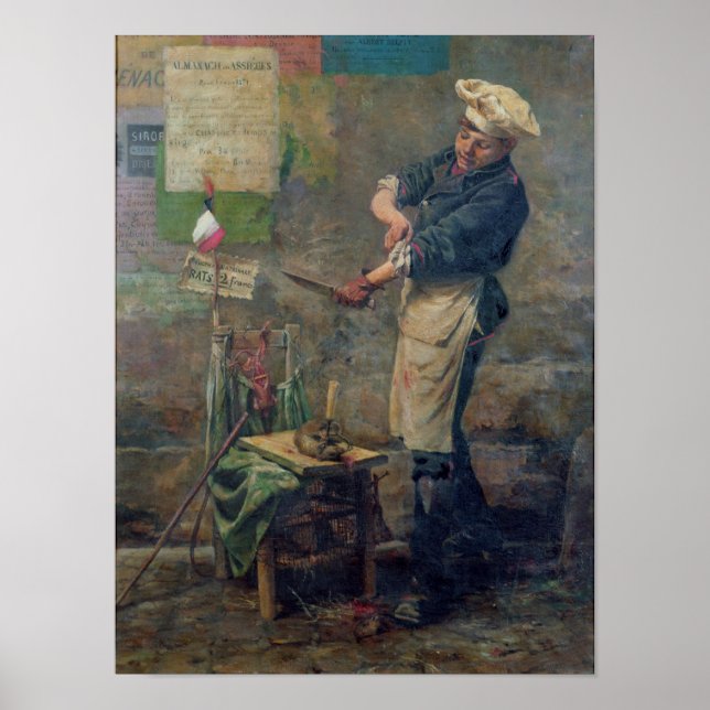 Råtta Seller under belägringen av Paris, 1870 Poster (Framsidan)