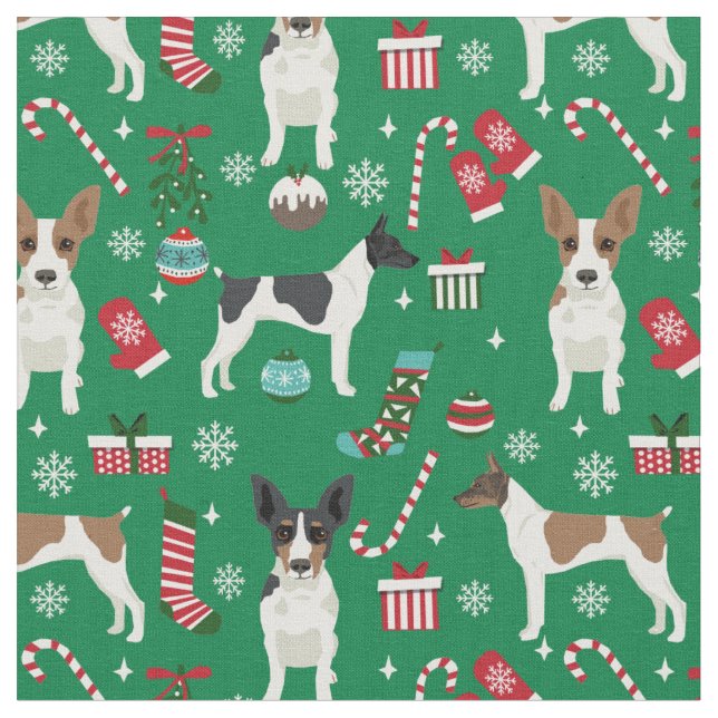 råtta skräckare hund christmas helgdag tyg (Närbild)