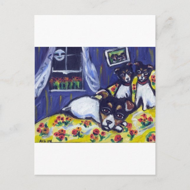 Råtta skräckloungers vykort (Framsida)