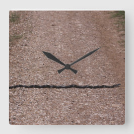 Råtta Snake Clock Fyrkantig Klocka