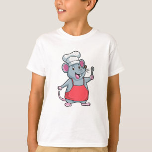 Råtta som Chef med kokplattan och träsked T Shirt