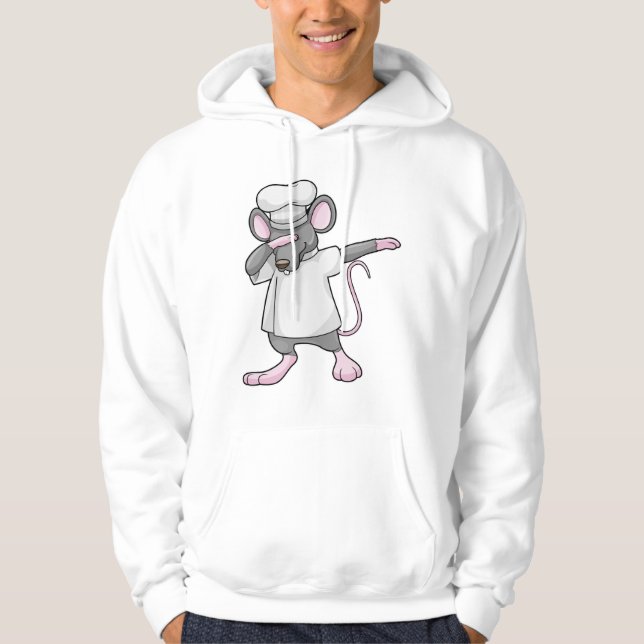 Råtta som Cook vid Hip hop Dance Dab Hoodie (Framsida)