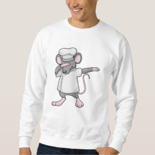 Råtta som Cook vid Hip hop Dance Dab Lång Ärmad Tröja