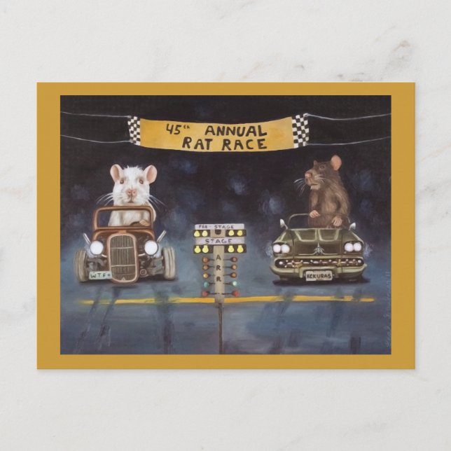Råtta Tävling Vykort (Framsida)