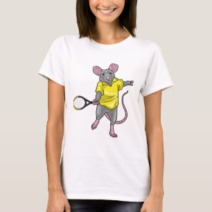 Råtta Tennis Tennis Tennis racket T Shirt