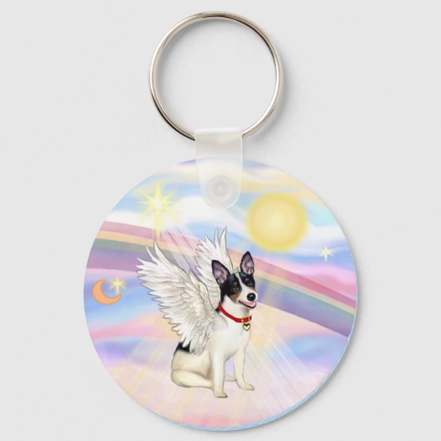 Råtta Terrier Angel Nyckelring (Framsida)