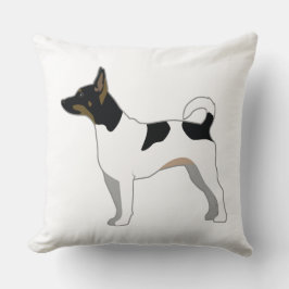Råtta Terrier Basic-rening Silhouette-design Kudde