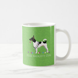 Råtta Terrier Feliz Naughty Hund jul Kaffemugg