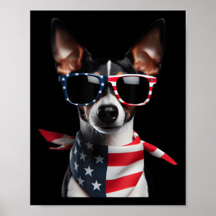 Råtta Terrier Hund 4 juli Amerikanska självständig Poster