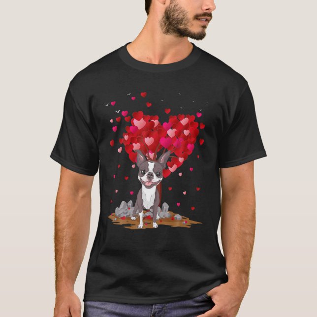 Råtta Terrier Hund älskare Heart Shape Råtta Terri T Shirt (Framsida)