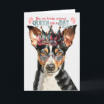 Råtta Terrier Hund drottningsdagen Funny Birthday Kort<br><div class="desc">Råtta Terrier hund vet att det är mamma som är royalty i sitt hus och hon förtjänar speciellt erkännande i Mors dag.</div>