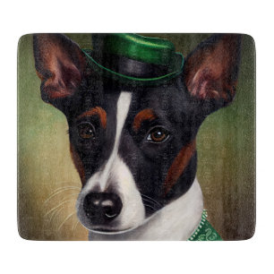 Råtta Terrier Hund i St. Patrick Dress
