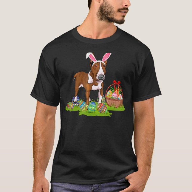 Råtta Terrier Hund Påskägg Hunting Bunny Råtta Ter T Shirt (Framsida)