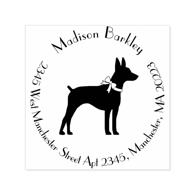 Råtta Terrier Hund Puppy Självfärgande Stämpel (Design)