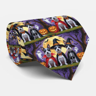 Råtta Terrier Hundar Pumpkin Halloween Funny Slips