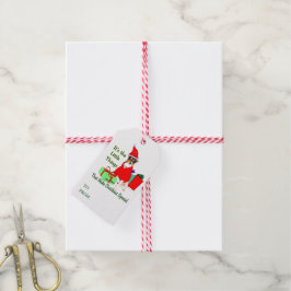 Råtta Terrier-jul Presentetikett