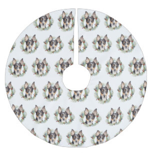 Råtta Terrier-julafton Valp Julgransmatta Borstad Polyester