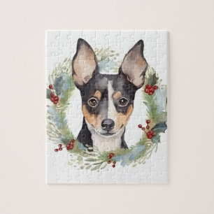 Råtta Terrier-julafton Valp Pussel