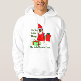 Råtta Terrier-julklappar Hoodie