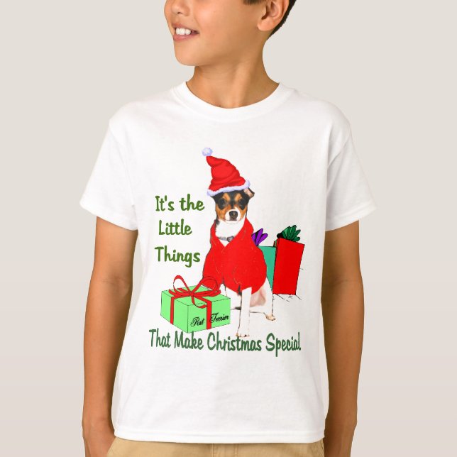 Råtta Terrier-julklappar T-shirt (Framsida)