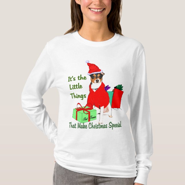 Råtta Terrier-julklappar Tröja (Framsida)