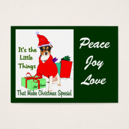 Råtta Terrier-julklappar Visitkort