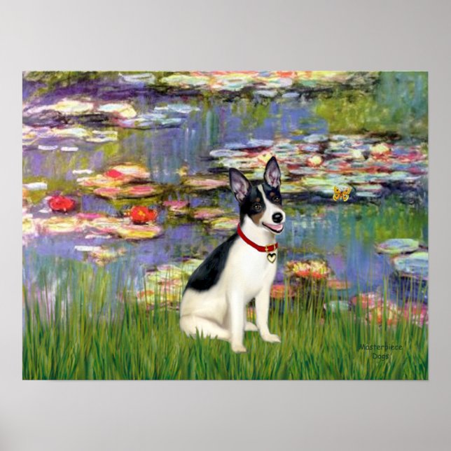 Råtta Terrier - Lilies 2 Poster (Framsidan)