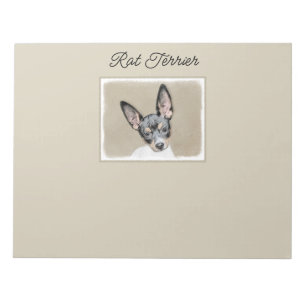 Råtta Terrier-målning - Cute Original Hund Art-ant Anteckningsblock