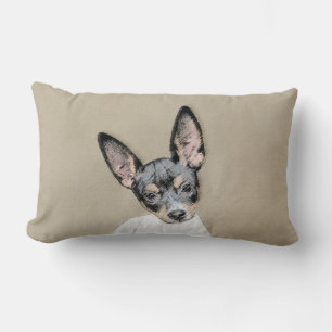 Råtta Terrier-målning - Cute Original Hund Art Lumbarkudde