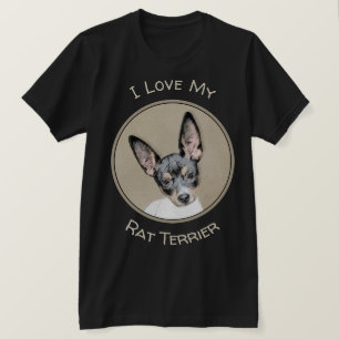 Råtta Terrier-målning - Cute Original Hund Art T Shirt