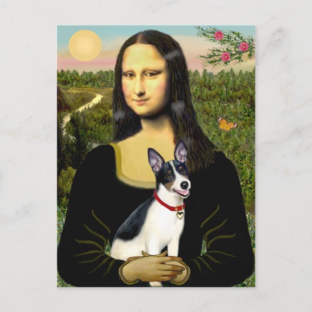 Råtta Terrier - Mona Lisa Vykort (Framsida)