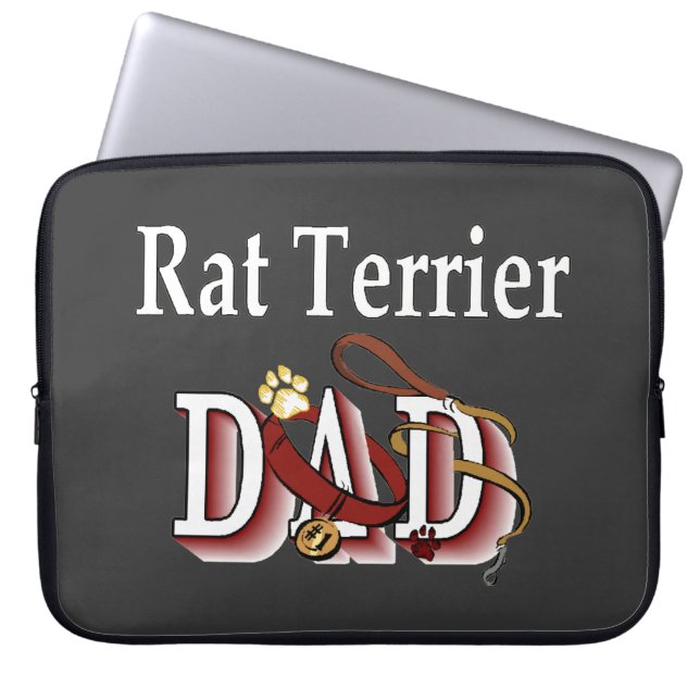 Råtta Terrier Pappa-gåvor Laptop Sleeve (Framsidan)