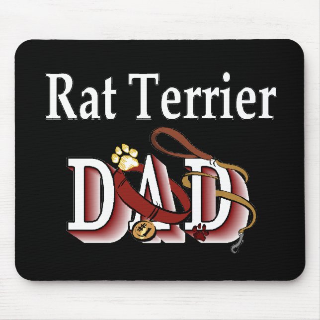 Råtta Terrier Pappa-gåvor Musmatta (Framsidan)