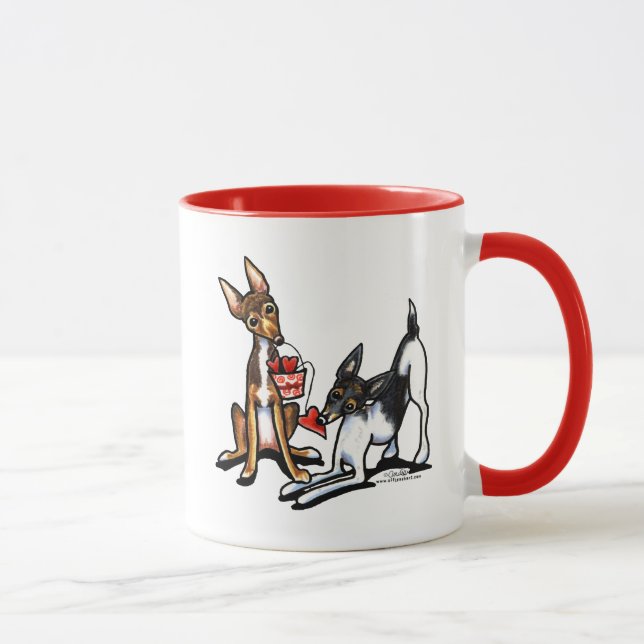Råtta Terrier Sweethearts Mugg (Höger)