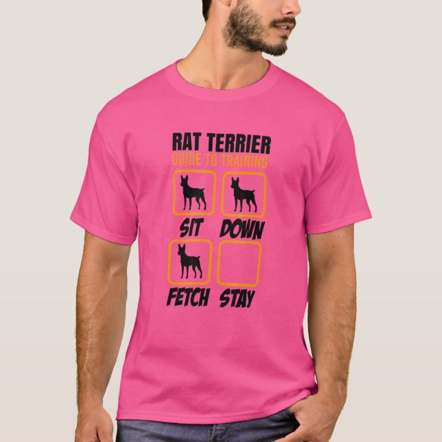 Råtta Terrier Training Guide Hundägare T Shirt (Framsida)