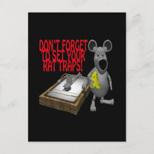Råtta Traps Vykort