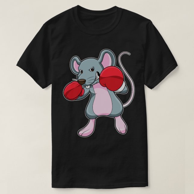 Råtta vid Boxing med Boxing-handskar T Shirt (Design framsida)