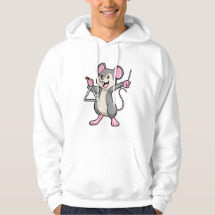 Råtta vid Music med Triangel Hoodie