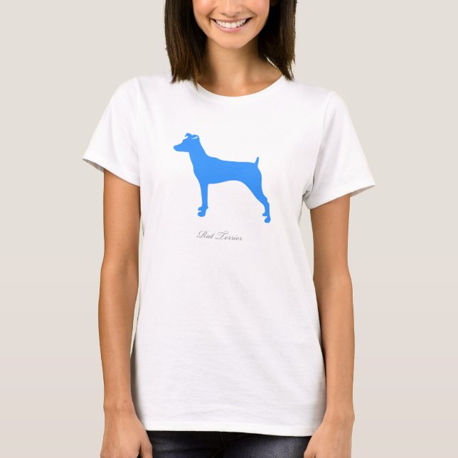 RåttaTerrierT-tröja (blåttversion 3) Tee Shirt (Framsida)