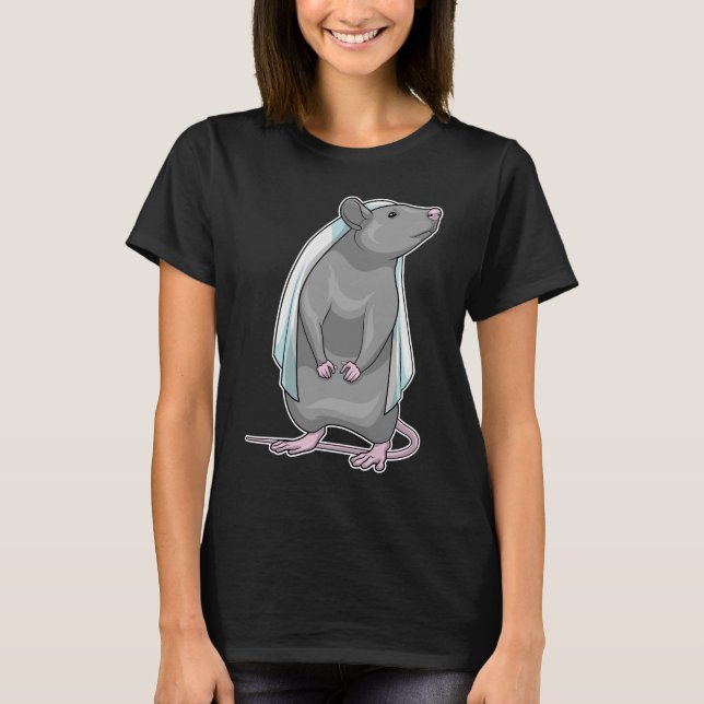 Råttbrud Bröllop T Shirt (Framsida)