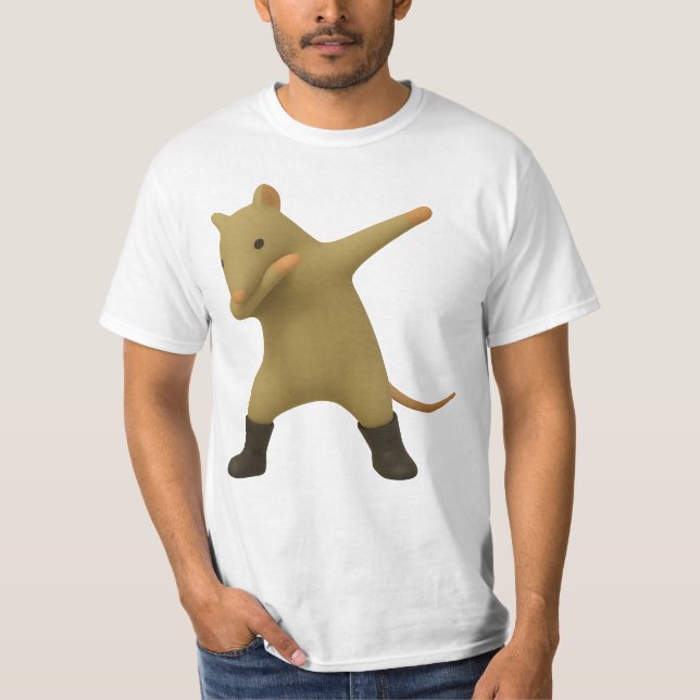 Råttdans Meme Dabbing 2025 | Dab Dansande Råtta T Shirt (Framsida)