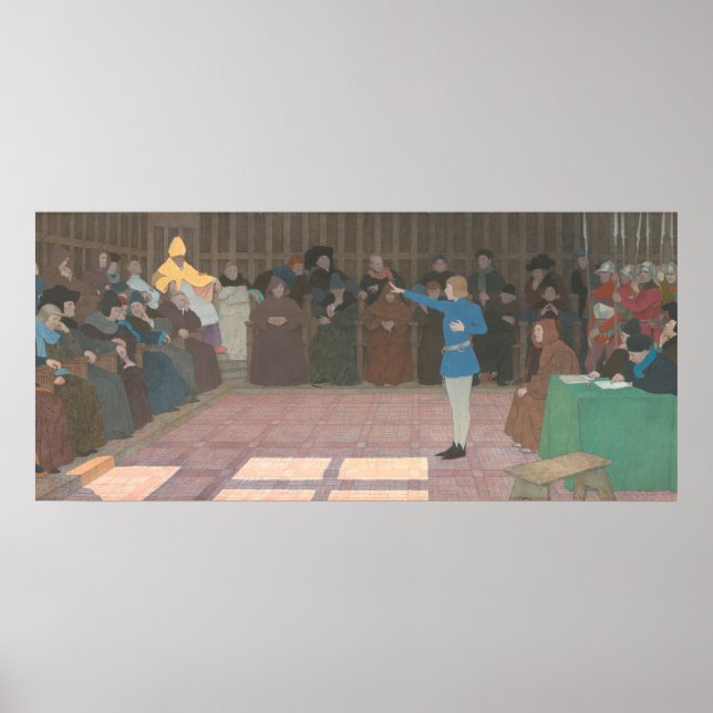 Rättegång mot Joan of Arc - Boutet de Monvel Fine  Poster (Framsidan)