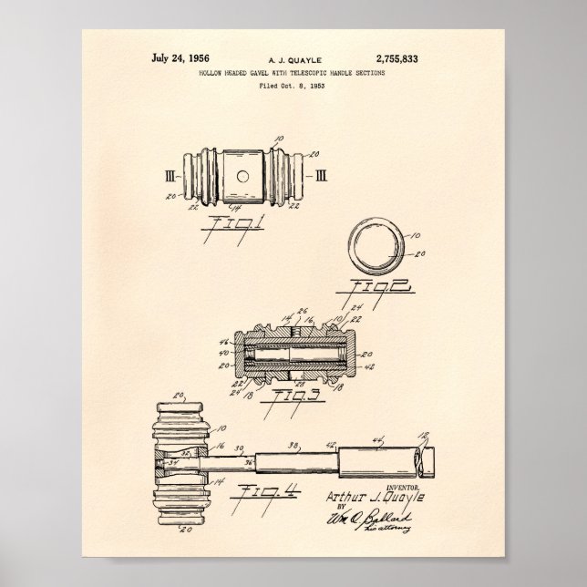 Rättegångsregler 1956 Patent Art - Gammal peper Poster (Framsidan)