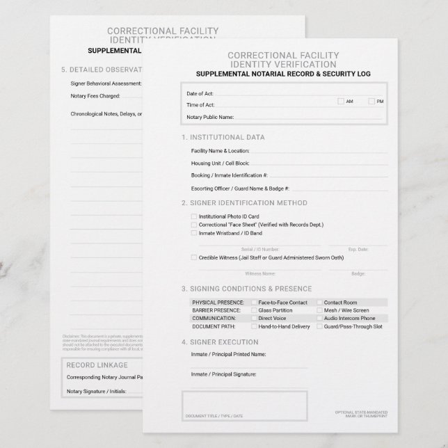 Rättelseformulär för identitetsverifiering för kri brevpapper (Fram/baksida)