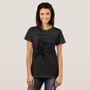 Rättelseservice armen uthärdar rakt till den t shirt