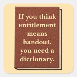 Rätten är inte en utväxling fyrkantigt klistermärke