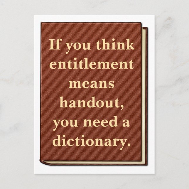 Rätten är inte en utväxling vykort (Framsida)