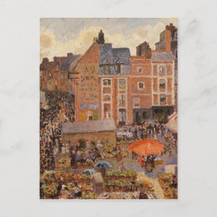 Rätten, Dieppe Sunny Aftermiddag Camille Pissarro Vykort